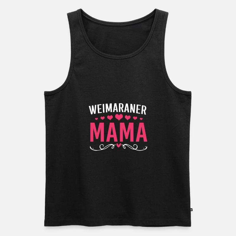 Weimaraner - Männer Premium Bio Tank Top - Schwarz