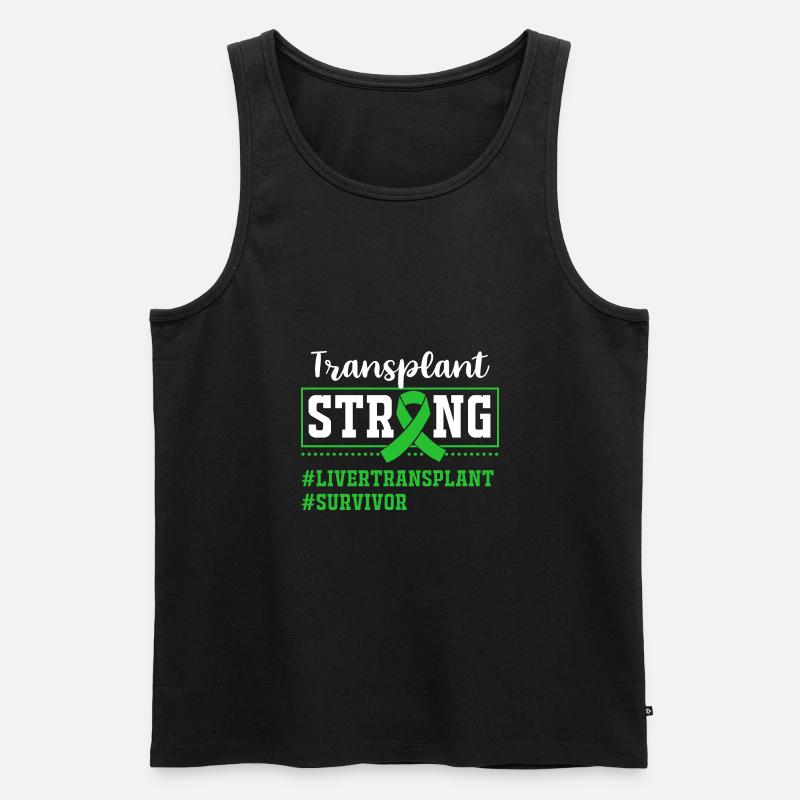 Lebererkrankung - Männer Premium Bio Tank Top - Schwarz