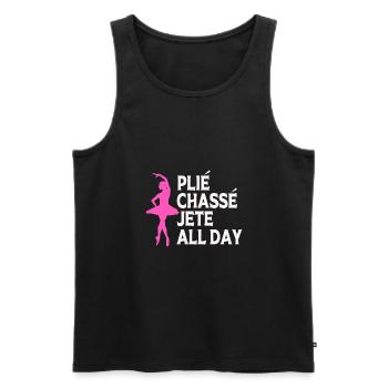 Ballet Ballet Dancer - Men's Premium Organic Tank Top - black - Front - Michal (187cm)