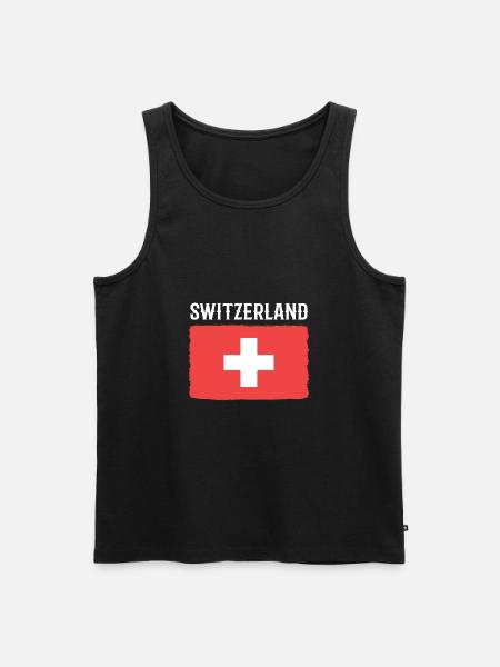 Schweiz Schweizer Schweizerdeutsch - Männer Premium Bio Tank Top - Schwarz