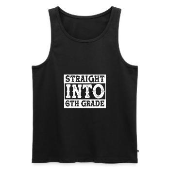 6. Klasse - Männer Premium Bio Tank Top - Schwarz - Vorne - AI Model Male 178 light (178cm)