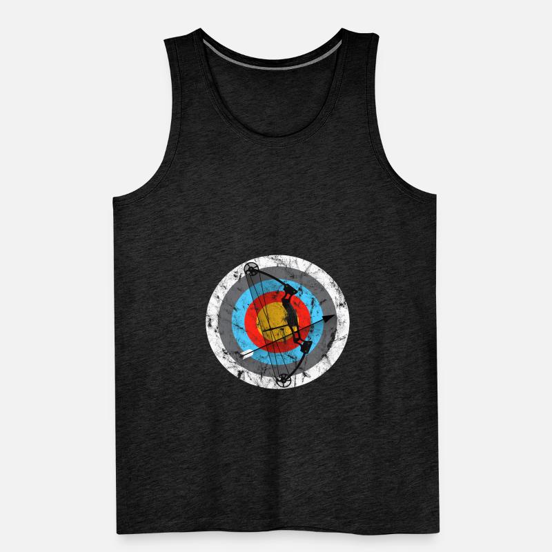 Bogenschießen Zielscheibe Compoundbogen Geschenk Männer Premium Bio Tank Top