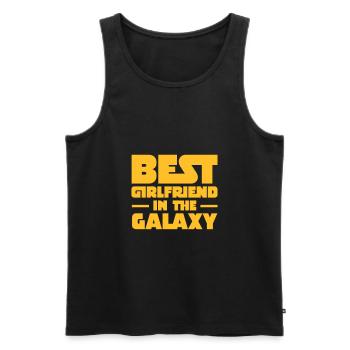 Best Girlfriend In The Galaxy - Men's Premium Organic Tank Top - black - Front - AI Model Male 178 light (178cm)