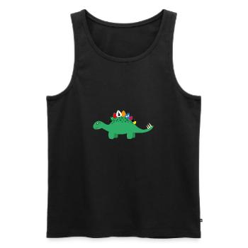 Musique Choix de guitare Dino T-Shirt Guitarian Musician - Débardeur bio Premium Homme - noir - Devant - Michal (187cm)