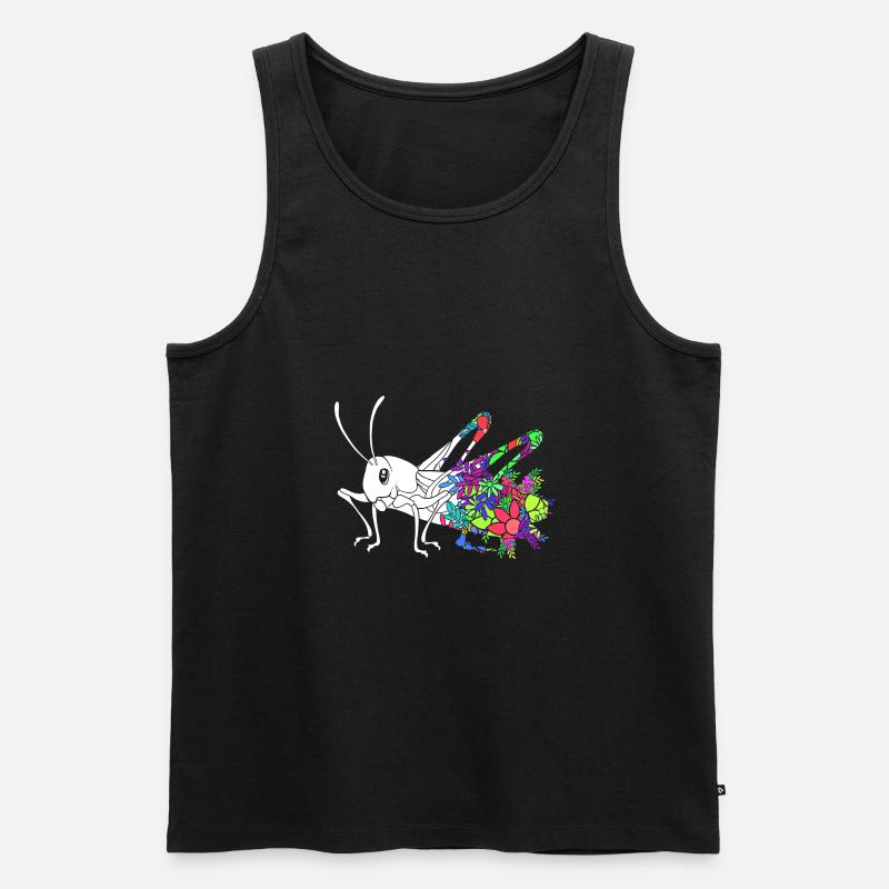 Heuschrecke - Männer Premium Bio Tank Top - Schwarz