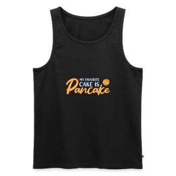 Pfannkuchen - Männer Premium Bio Tank Top - Schwarz - Vorne - AI Model Male 178 light (178cm)