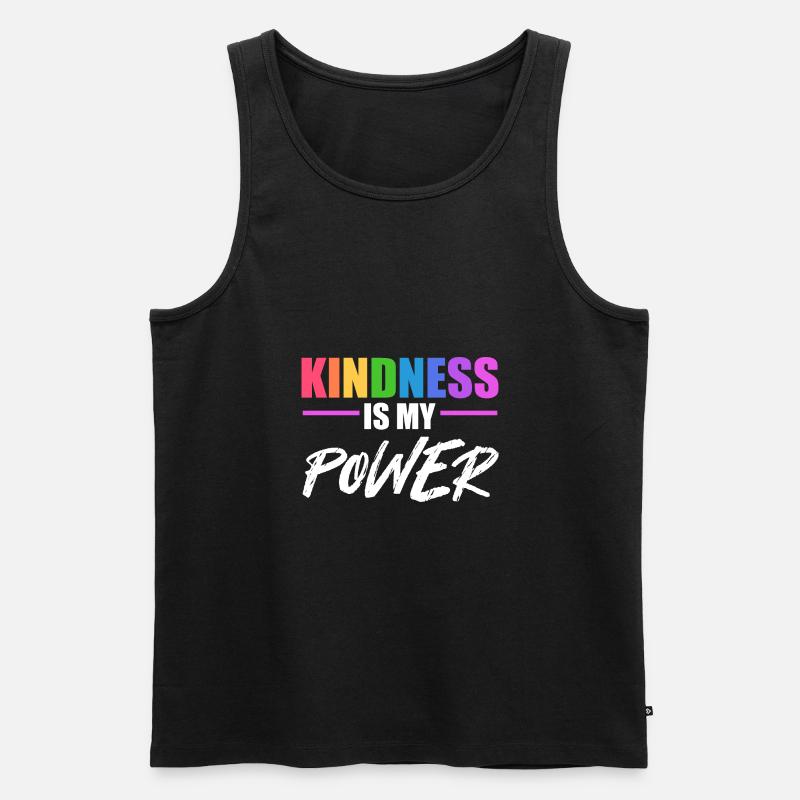 Mobbing - Männer Premium Bio Tank Top - Schwarz