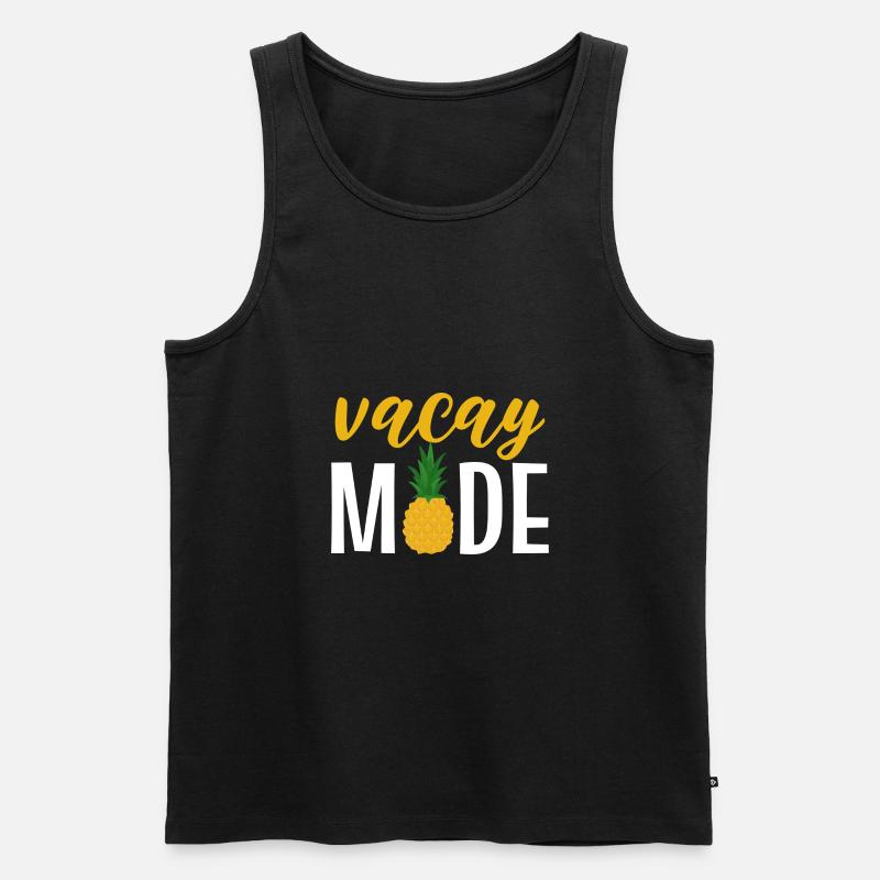 Ananas - Männer Premium Bio Tank Top - Schwarz