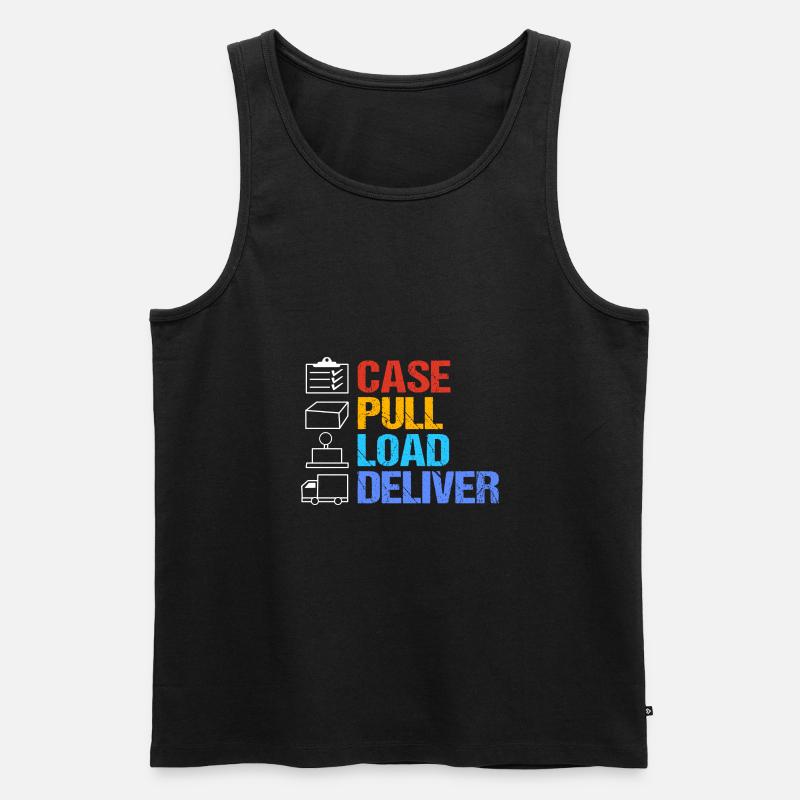 Postbote - Männer Premium Bio Tank Top - Schwarz