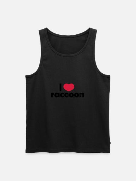 Ich liebe Waschbären - Männer Premium Bio Tank Top -