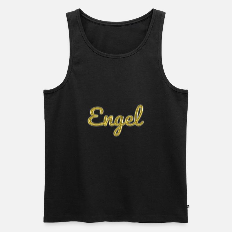 Engel - Männer Premium Bio Tank Top - Schwarz