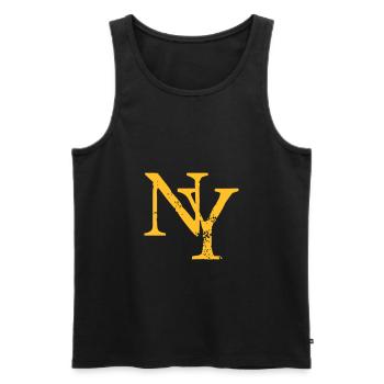 NY - New York - Chemise de danse - Débardeur bio Premium Homme - noir - Devant - AI Model Male 178 light (178cm)