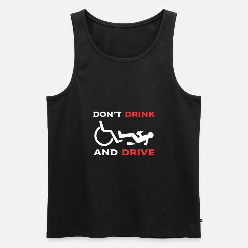 Rollstuhl - Männer Premium Bio Tank Top - Schwarz
