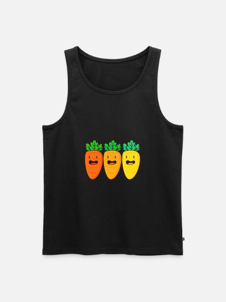 Carrot Vegetables - Men's Premium Organic Tank Top - black
