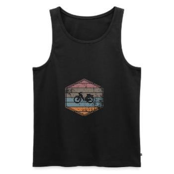 Moped - Männer Premium Bio Tank Top - Schwarz - Vorne - AI Model Male 178 light (178cm)