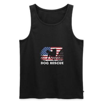 Dog Rescue Animal Rights Animal Rescue Animal Shelter - Men's Premium Organic Tank Top - black - Front - Michal (187cm)