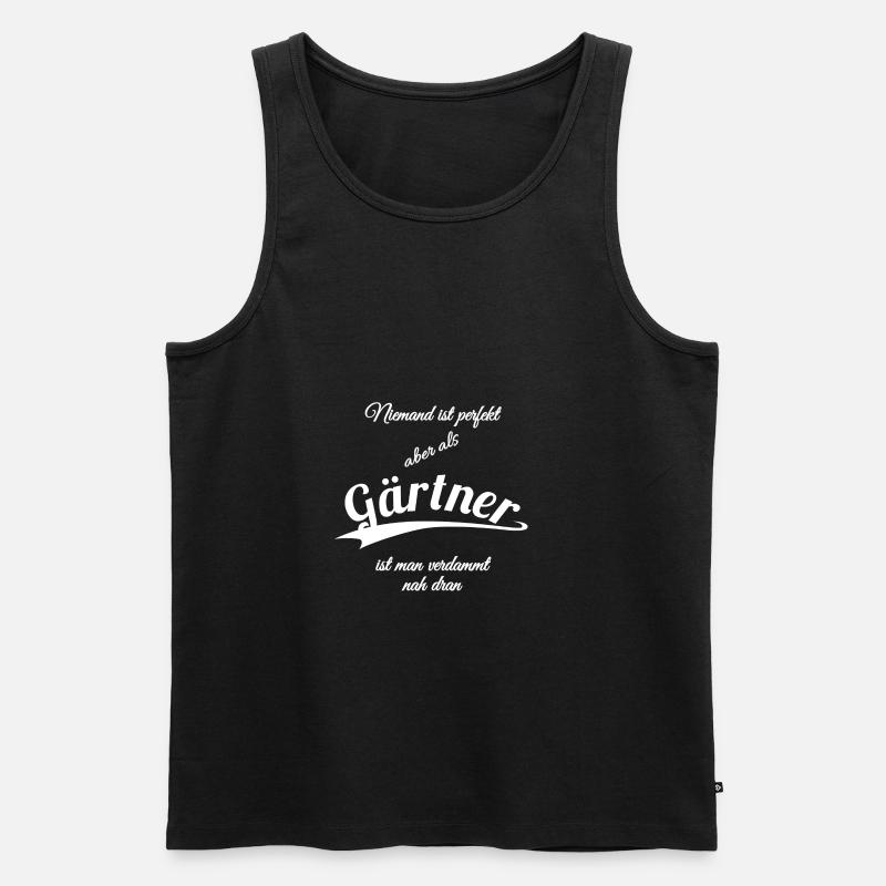 Gärtner - Männer Premium Bio Tank Top - Schwarz