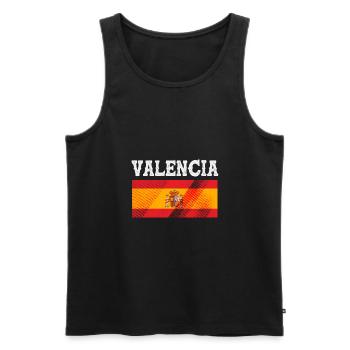 Spanisch Valencia - Männer Premium Bio Tank Top - Schwarz - Vorne - AI Model Male 178 light (178cm)