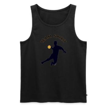 Un joueur de handball dit un cadeau de handball - Débardeur bio Premium Homme - noir - Devant - Michal (187cm)
