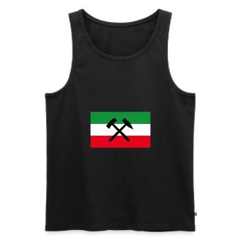 NRW Flag Mining - Men's Premium Organic Tank Top - black - Front - AI Model Male 178 light (178cm)