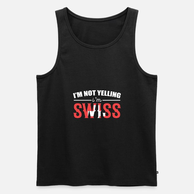 Schweiz Schweizer Schweizerdeutsch - Männer Premium Bio Tank Top - Schwarz