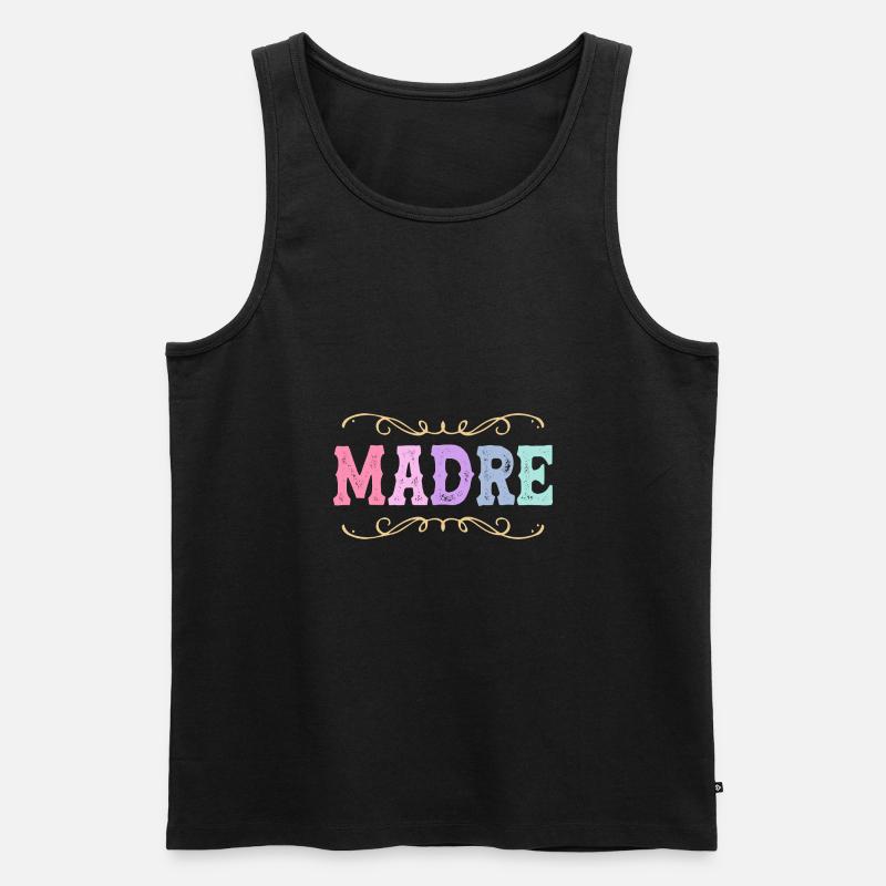 Latina Mutter Latino - Männer Premium Bio Tank Top - Schwarz