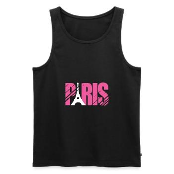 Frankreich - Männer Premium Bio Tank Top - Schwarz - Vorne - Michal (187cm)