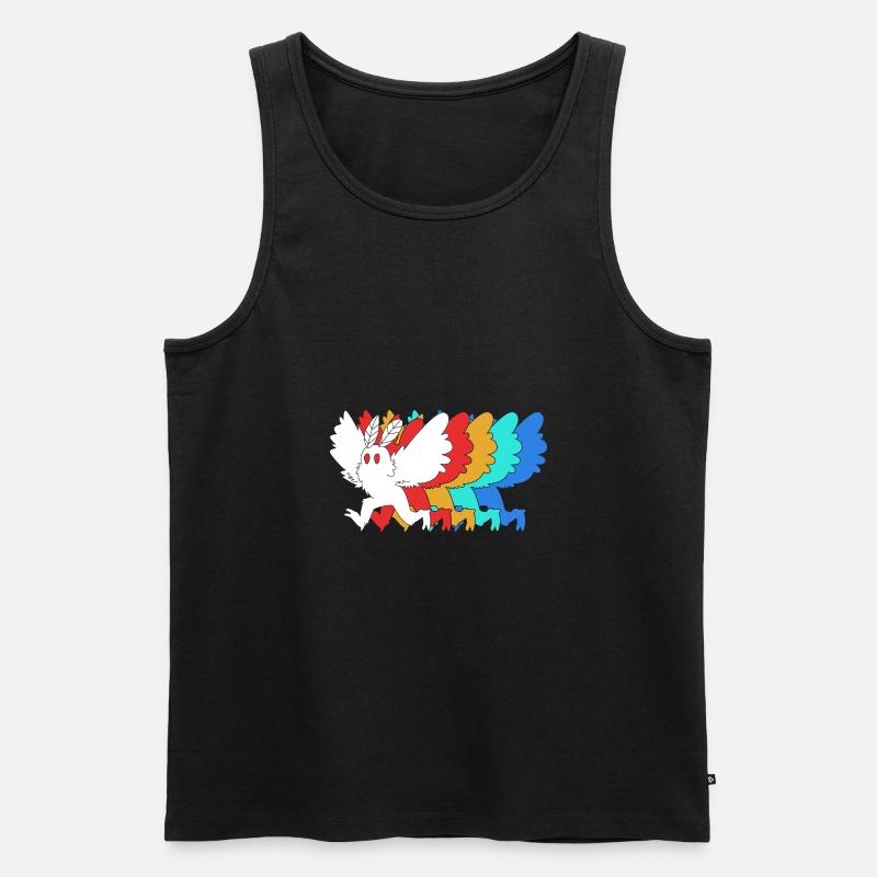 Mottenmann - Männer Premium Bio Tank Top - Schwarz