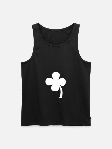 Graphic Clover Leaf - Men's Premium Organic Tank Top - black