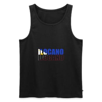 Filipino Philippines - Men's Premium Organic Tank Top - black - Front - AI Model Male 178 light (178cm)