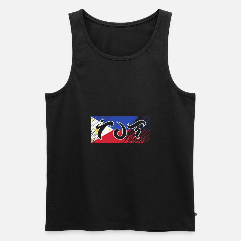 Philippinisch Philippinen - Männer Premium Bio Tank Top - Schwarz