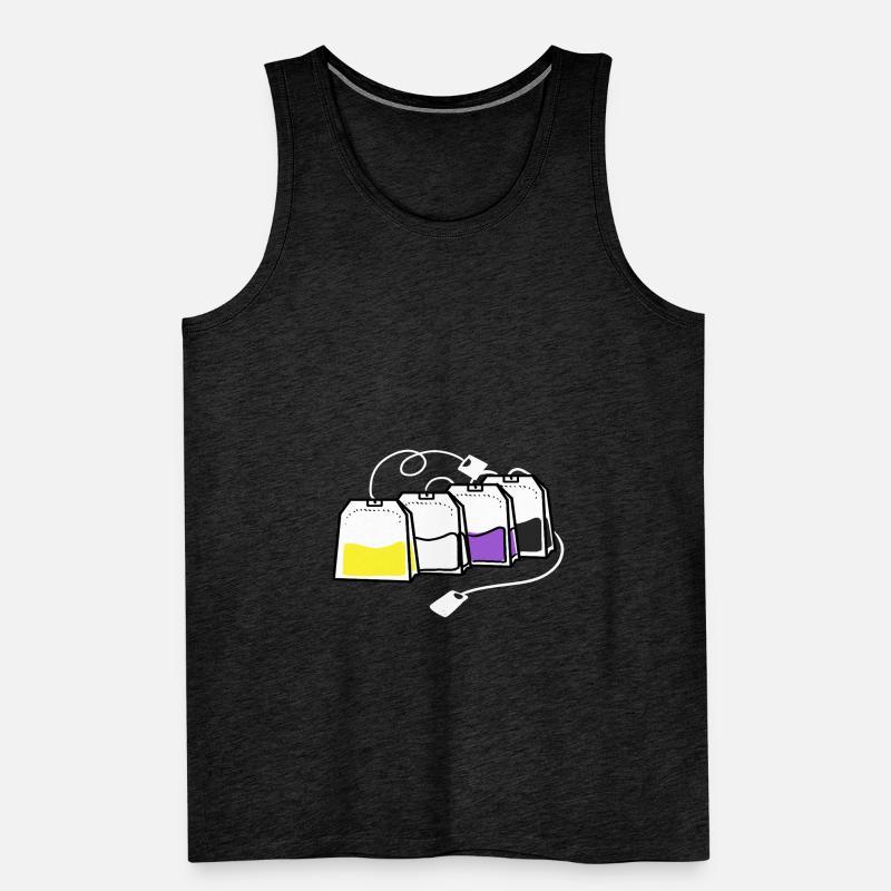 Nonbinary Pride Teebeutel Nonbinary Pride Männer Premium Bio Tank Top