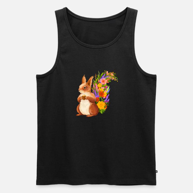 Eichhörnchen - Männer Premium Bio Tank Top - Schwarz