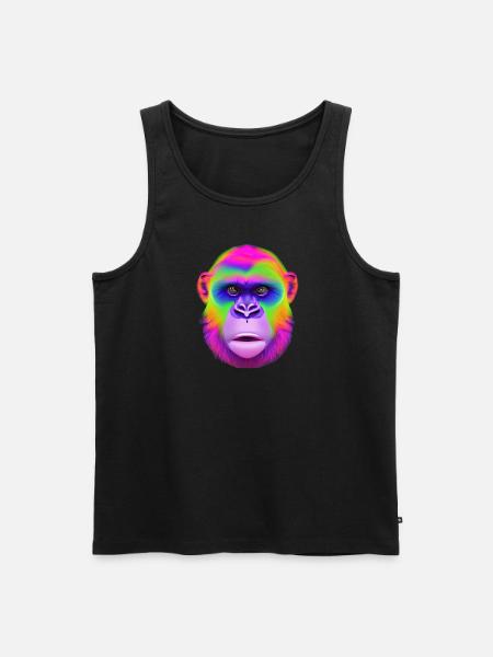 colour ape - Männer Premium Bio Tank Top - Schwarz