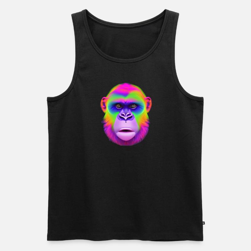 colour ape - Männer Premium Bio Tank Top - Schwarz