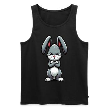 Kaninchen Hase Hasen langohr Klopfer Rammler - Männer Premium Bio Tank Top - Schwarz - Vorne - AI Model Male 178 light (178cm)