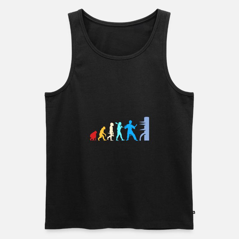 Wing Chun - Männer Premium Bio Tank Top - Schwarz