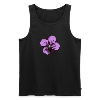 Weidenrose - Männer Premium Bio Tank Top - Schwarz - Vorne - Michal (187cm)
