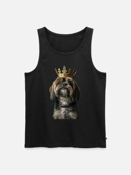 Lhasa Apso - Männer Premium Bio Tank Top - Schwarz