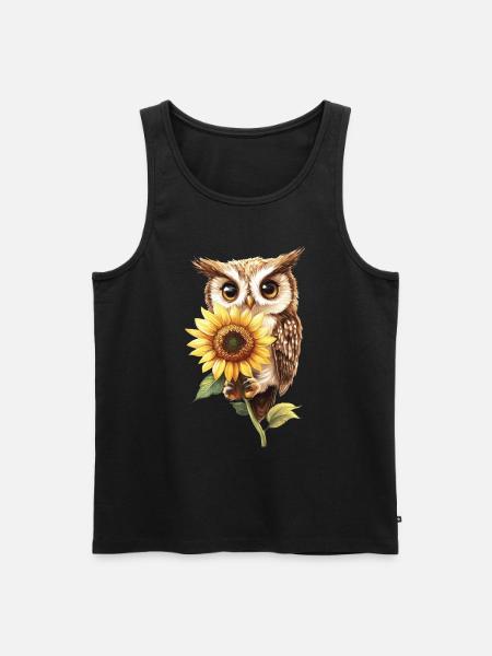 Schneeleopard - Männer Premium Bio Tank Top - Schwarz