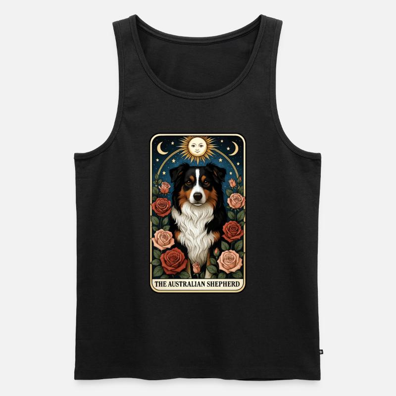 Australischer Schäferhund - Männer Premium Bio Tank Top - Schwarz