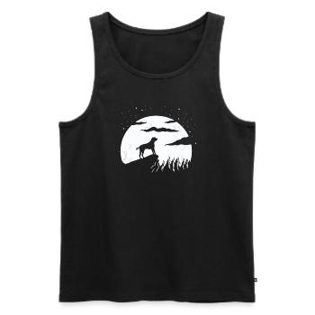Black Mouth Cur - Männer Premium Bio Tank Top - Schwarz - Vorne - AI Model Male 178 light (178cm)