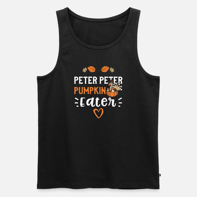 Peter Peter Pumpkin Eater - Men's Premium Organic Tank Top - black