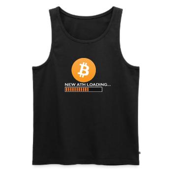 Bitcoin new ATH loading - Männer Premium Bio Tank Top - Schwarz - Vorne - Michal (187cm)
