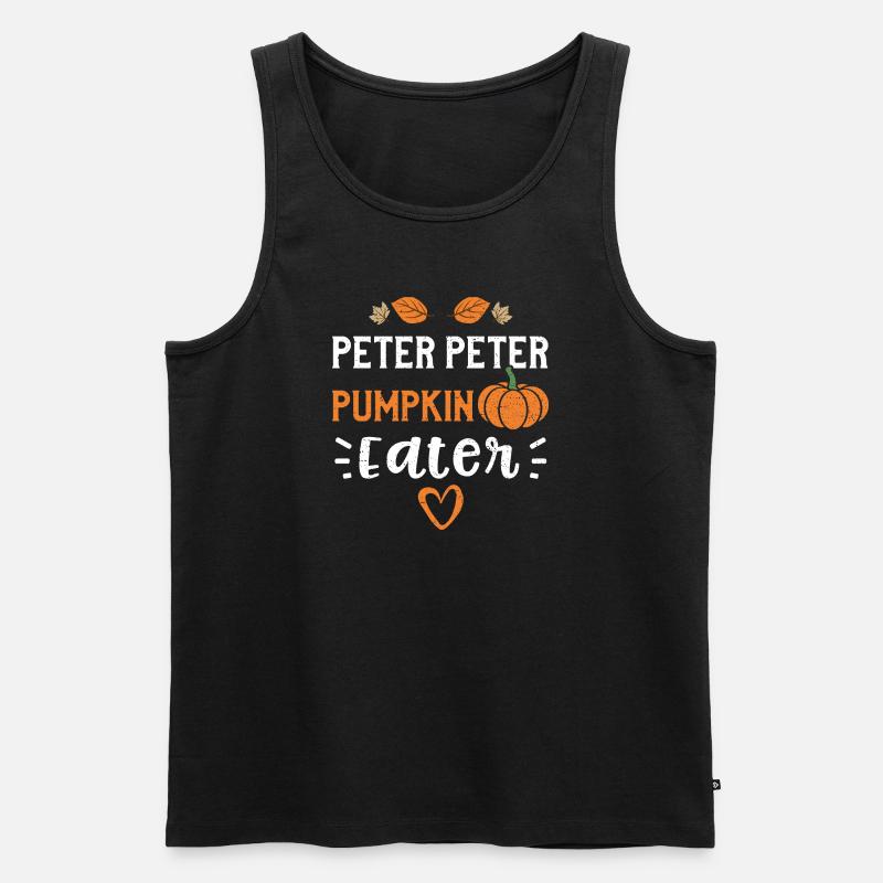 Peter Peter Pumpkin Eater - Männer Premium Bio Tank Top - Schwarz
