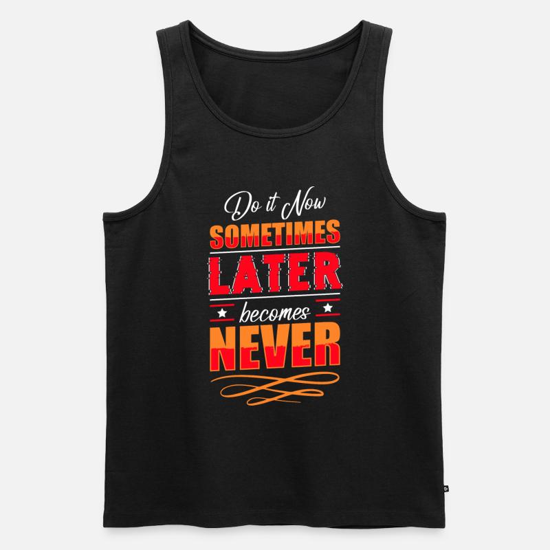 Zeit Lebenszeit Zeitlos Unternehmung - Männer Premium Bio Tank Top - Schwarz
