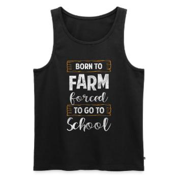 Harvest Agriculture Harvest Time Vegetables - Men's Premium Organic Tank Top - black - Front - AI Model Male 178 light (178cm)