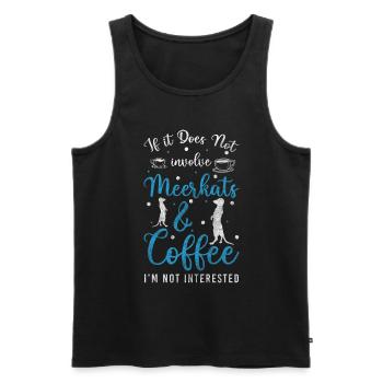 Wildnis Natur Süß - Männer Premium Bio Tank Top - Schwarz - Vorne - AI Model Male 178 light (178cm)