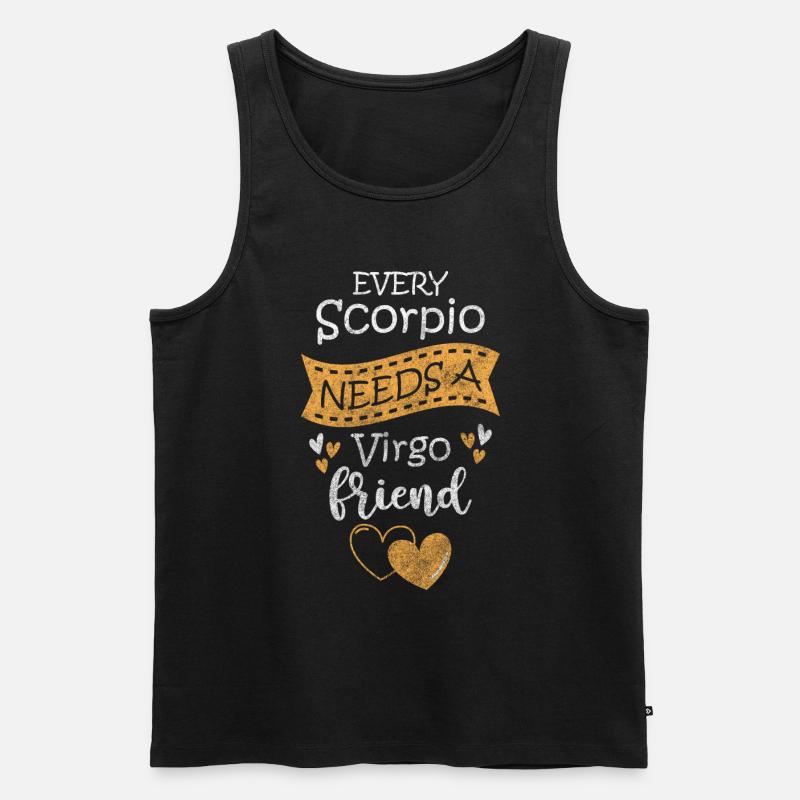 Tierkreiszeichen Astrologie - Männer Premium Bio Tank Top - Schwarz