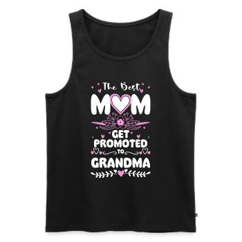 Grand-mère Petit-enfant Famille Amour - Débardeur bio Premium Homme - noir - Devant - Michal (187cm)